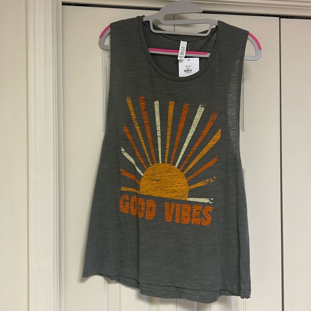 BRAND NEW WITH TAGS! Good vibes tank top
